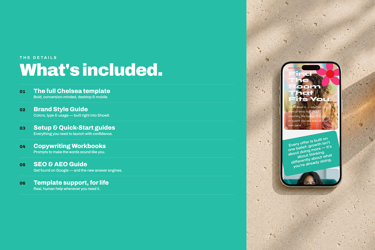 Chelsea | Showit Template, an App Template by Refinery Nine Co. (Photo 5 of 9)