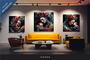 Colorful posters of mother and child, a Decorative Illustration by KENO Mascots (Thumbnail 5 of 6)