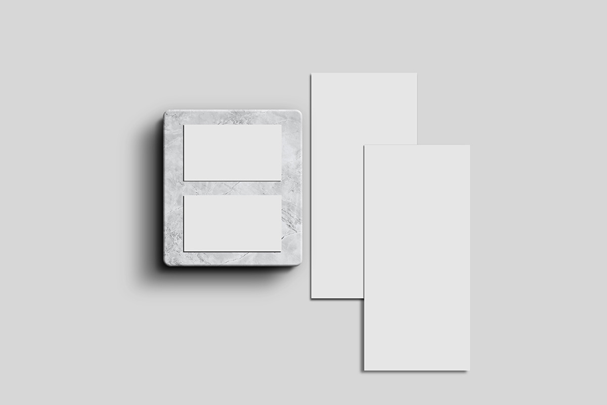 DL Flyer & Business Card Mockup, a Mockup by Modaldesain