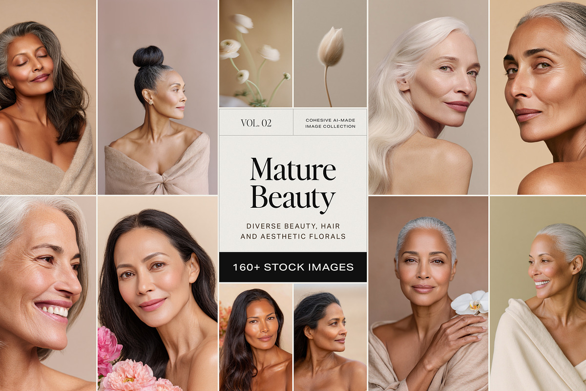 Diverse Mature Women Beauty & Hair, a Beauty & Fashion Photo by Make Stories Studio (Photo 1 of 25)
