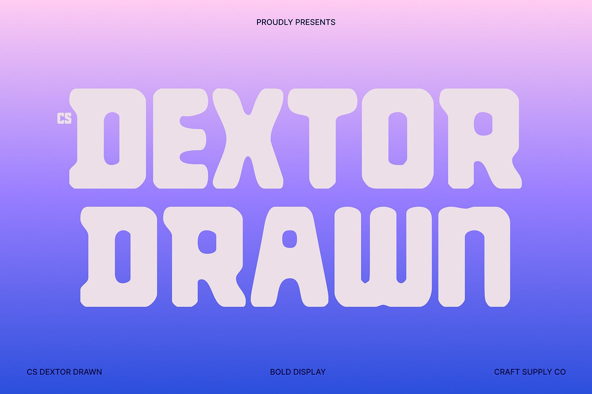 CS Dextor Drawn, a Sans Serif Font by Craft Supply Co. (Photo 1 of 8)