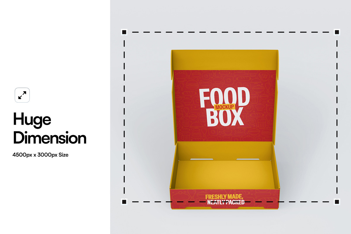 Food Box Mockup, a Packaging Mockup by SLAB! Design (Photo 2 of 9)