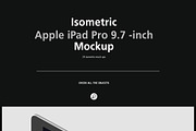 Isometric Apple iPad Pro 9.7 Mock-up, an iPhone Mockup by IsometricWorld (Thumbnail 10 of 12)