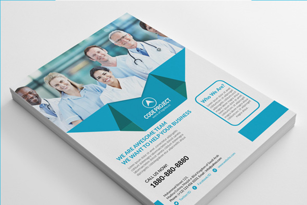 Code Projects Flyers Template Design, a Flyer Template by shujaktk