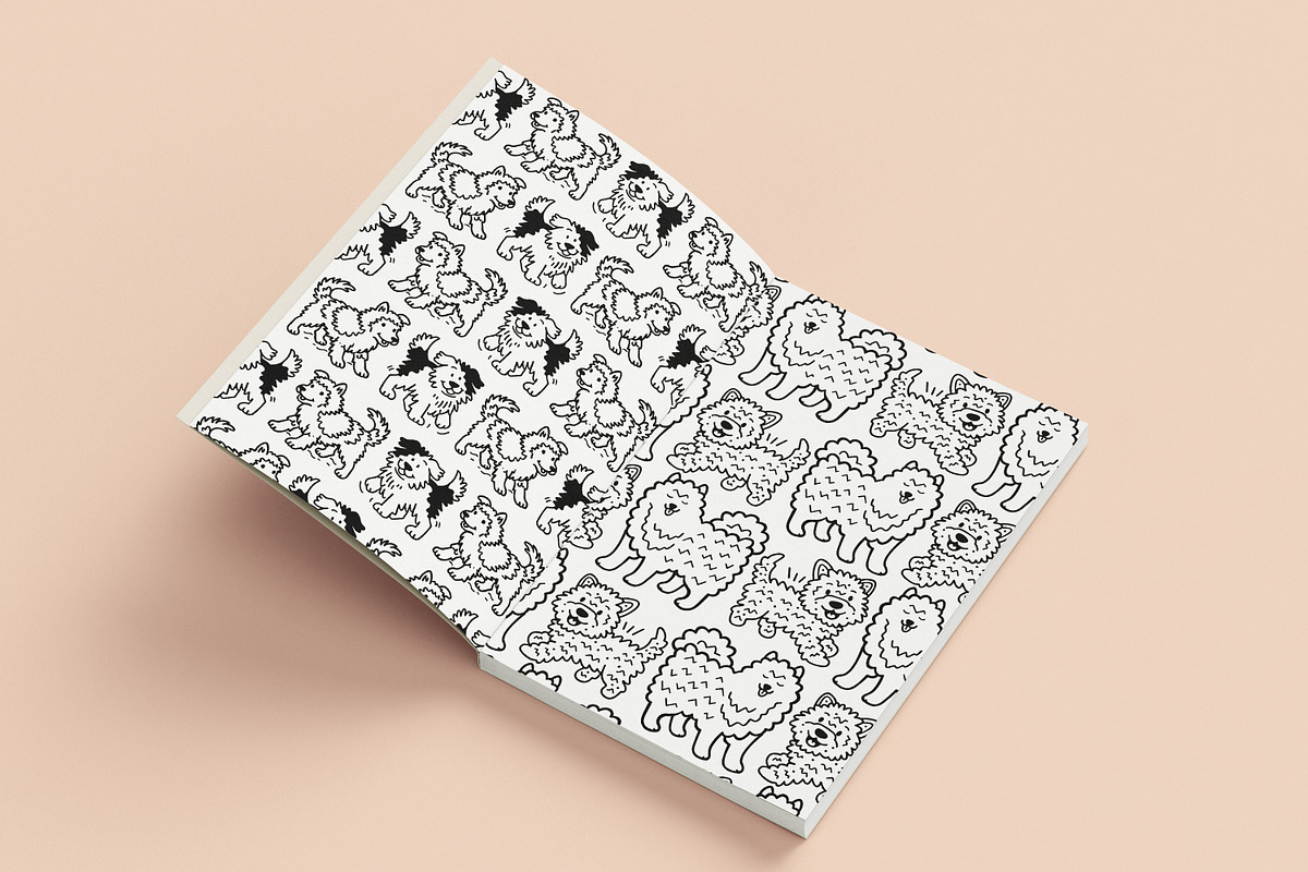 Adorable Dogs Procreate Patterns, a Brush Add-On by Heather Green Designs (Photo 7 of 8)
