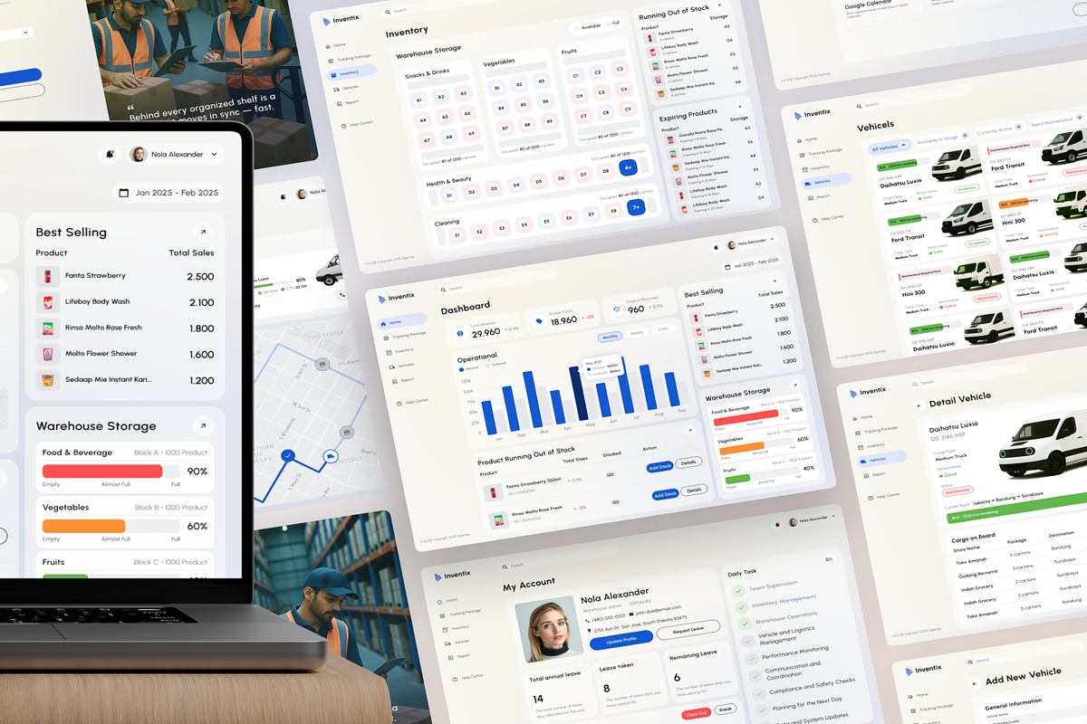 SAAS Warehouse Management Dashboard preview 7