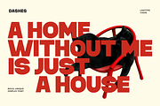 Dashes - Bold Font, a Sans Serif Font by limitype (Thumbnail 5 of 12)