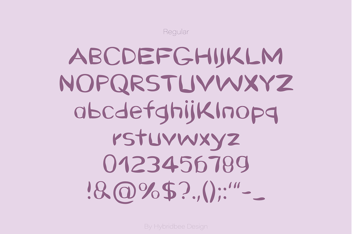 GRAPE CANDY – Sans Serif font, a Sans Serif Font by Hybridbee Design (Photo 3 of 10)