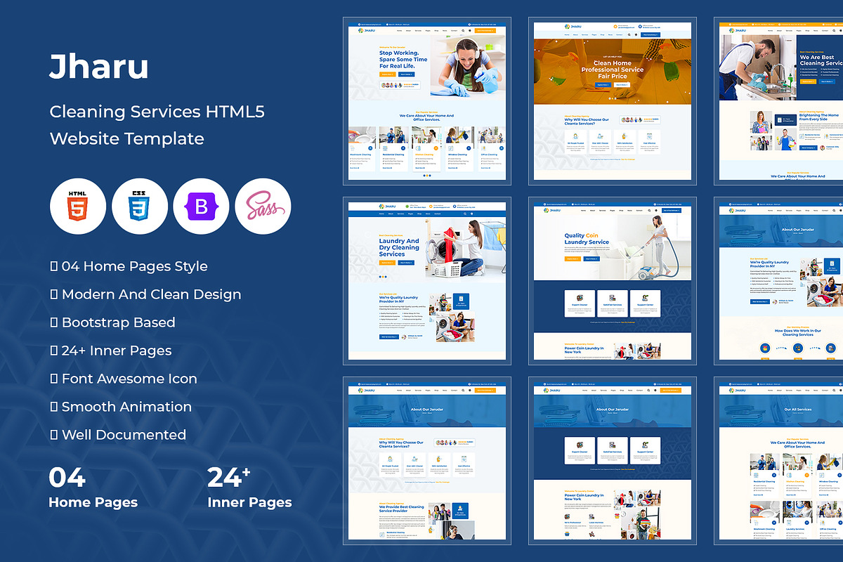Cleaning Service HTML5 Template, a HTML Template by CodexCoder Themes