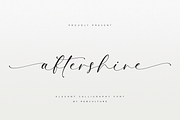 Aftershine Elegant Calligraphy Font, a Script Font by Pen Culture (Thumbnail 1 of 9)