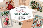 Authentic 1900's Holiday Postcards, an Object Graphic by patternpop studio (Thumbnail 1 of 3)