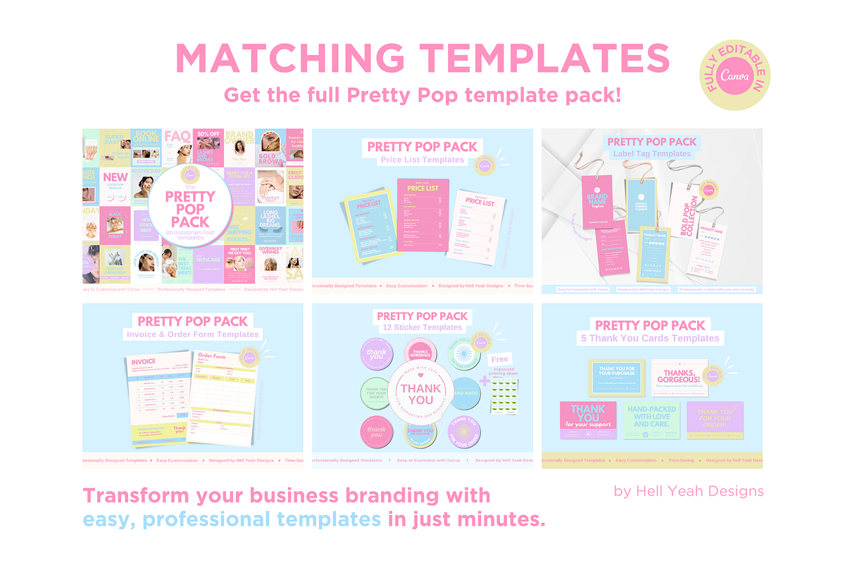Pretty Pop Instagram Icon Templates preview 7