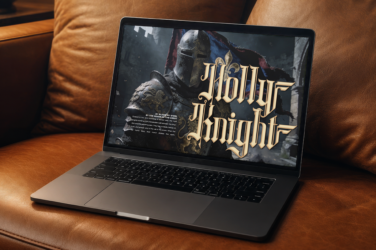 Chronicle Reign | Blackletter Font, a Blackletter Font by Denustudios (Photo 8 of 12)