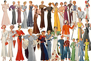 90+ Vintage Fashion Ladies Clipart, a Person Illustration by Lilithcollageart (Thumbnail 2 of 12)