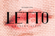 Letto Awesome Modern Serif, a Serif Font by typeline studio (Thumbnail 1 of 8)