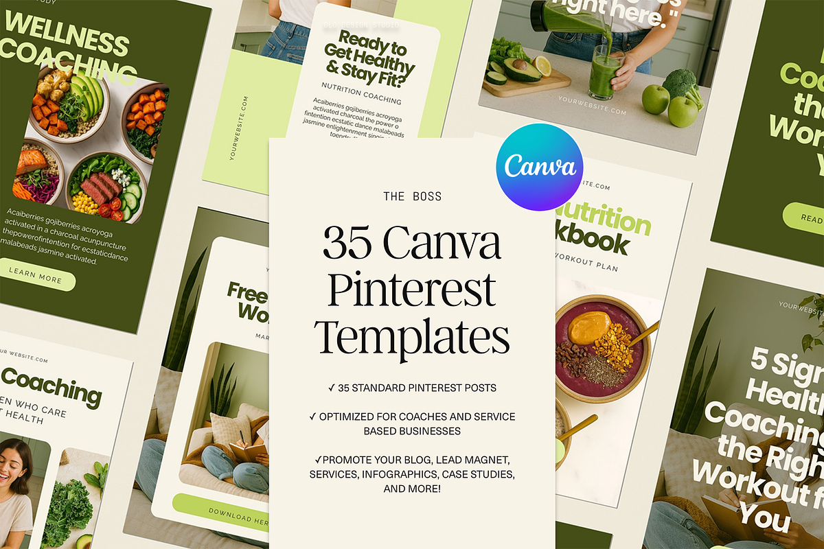 Luxury Canva Pinterest Templates