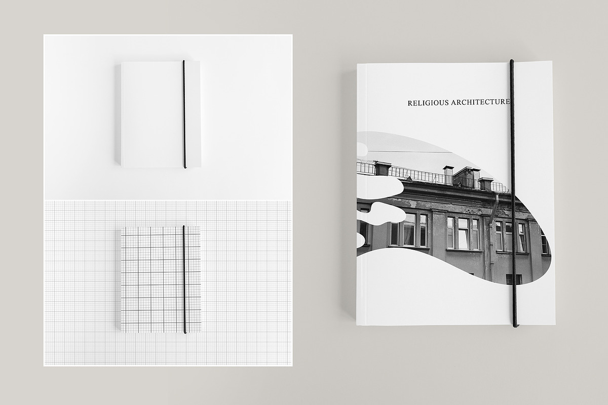 Magazine, Book Mockup Set, a Books & Magazine Mockup by bazarova (Photo 2 of 16)