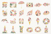 Coquette Coastal Watercolor PNG, a Seasonal Illustration by Nicolle's Colorful Art (Thumbnail 3 of 5)