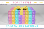 Pop it Fidget Toy Pastel Pattern set, a Pattern Graphic by VectoriyA (Thumbnail 8 of 8)