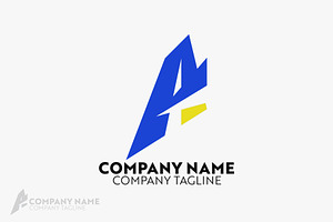 A Letter Logo Design Branding, a Branding & Logo Template by ORCHEVADESIGN