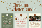 Christmas Newsletter Bundle, an Email Template by Strange Gaze Studios (Thumbnail 1 of 5)