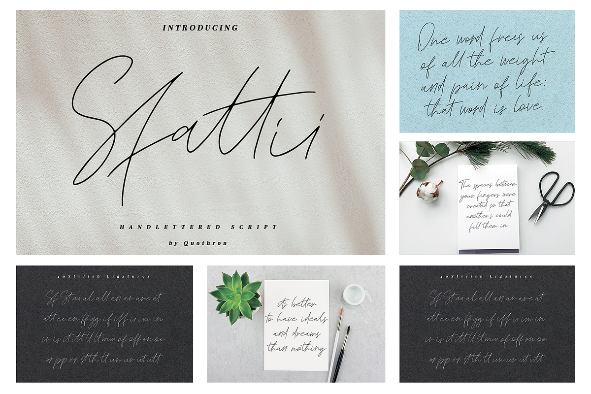 Hand Written Font Bundle 90 in 1, a Script Font by Quothron (Photo 37 of 64)