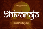 Shivaraja- Modern Hindi Display Font, a Font by Pekotype (Thumbnail 1 of 16)