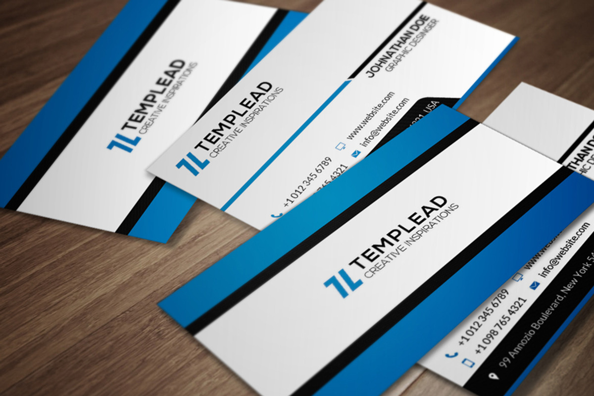 Corporate Business Card CM099, a Business Card Template by annozio (Photo 1 of 4)