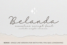 Belanda - Monoline & Singleline font