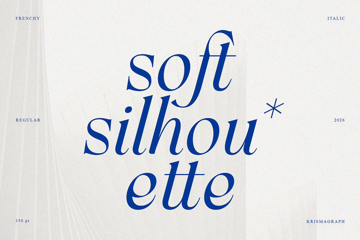 Frenchy Italic – Ligature Serif, a Serif Font by Krismagraph (Photo 7 of 10)