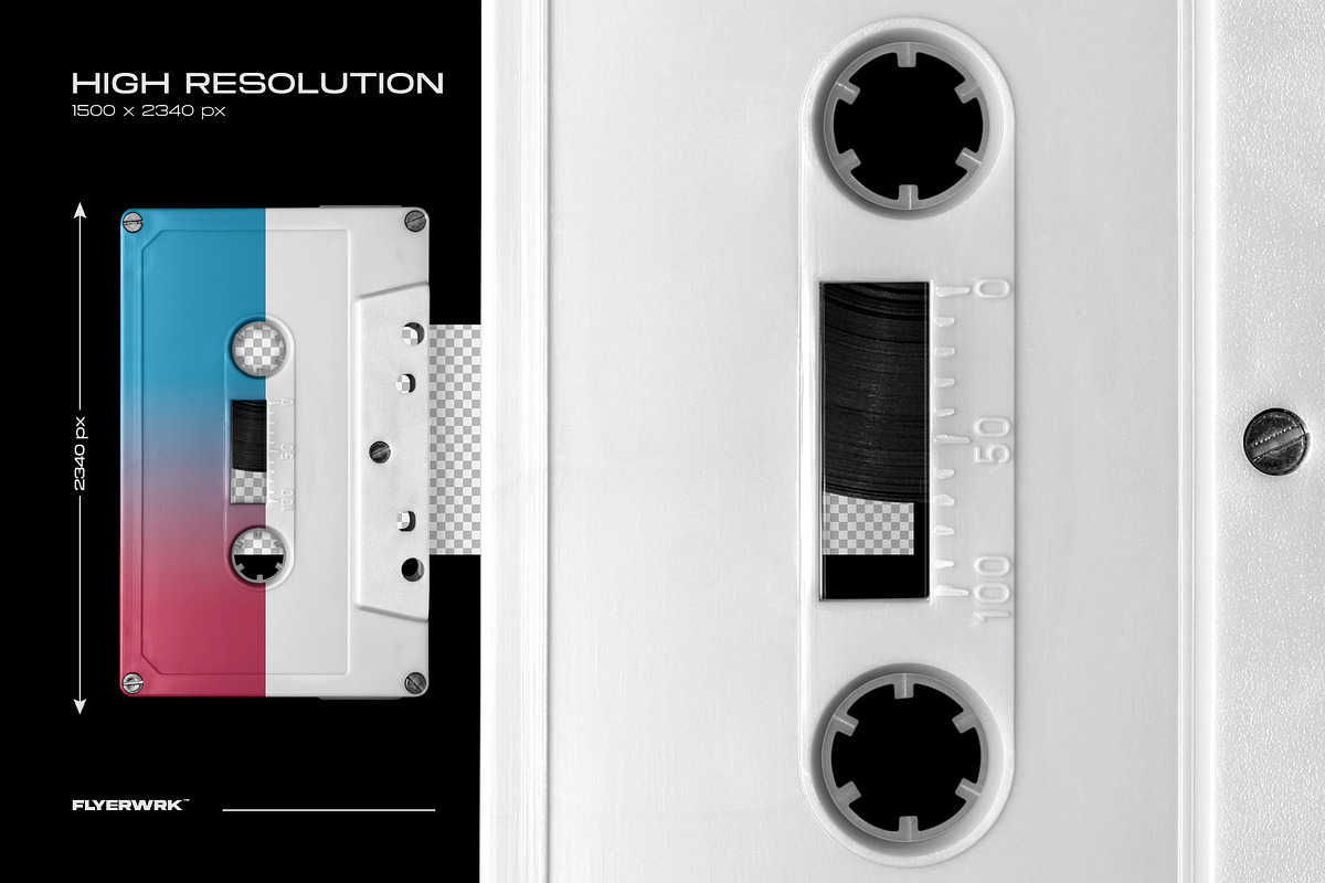 Cassette Mockup Volume 2, a Product Mockup by FLYERWRK (Photo 3 of 9)