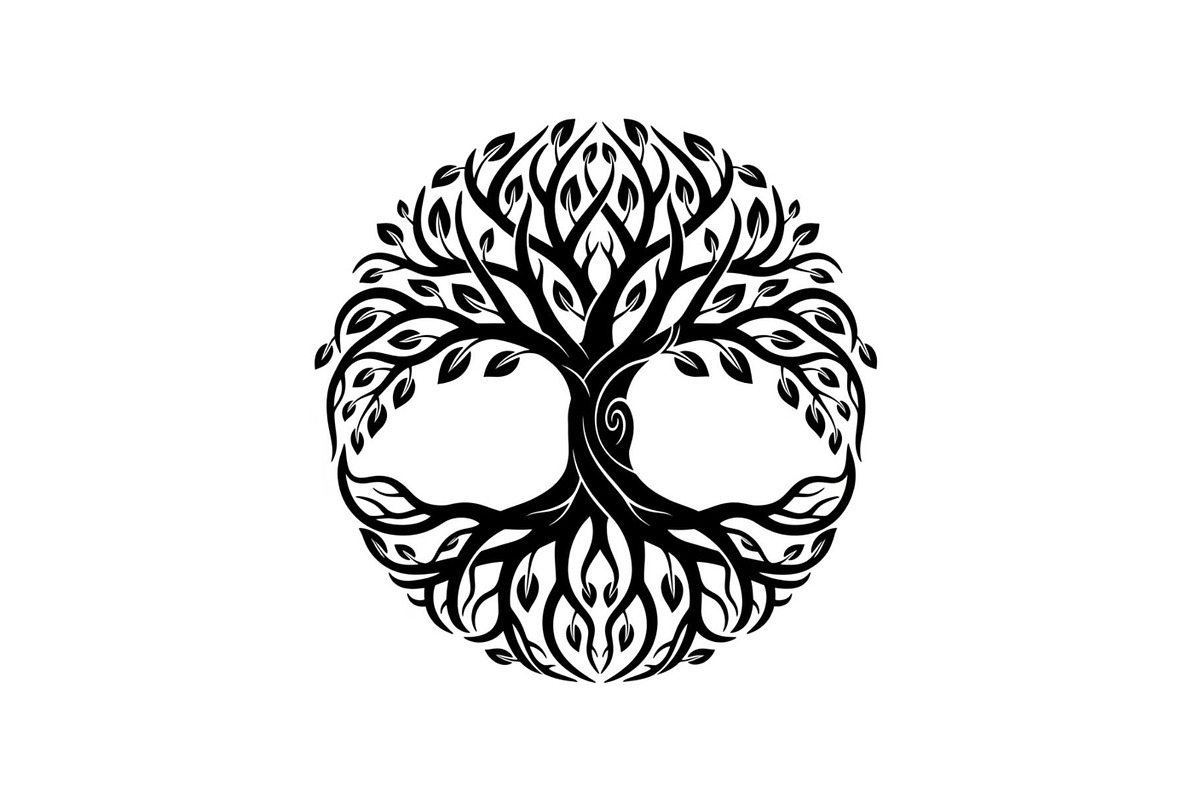 Sacred Tree of Life Vector Bundle, an Illustration by Designs_River (Photo 10 of 51)