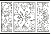 550+ Flowers Adult Coloring Book, an Illustration by shopcosm (Thumbnail 2 of 2)