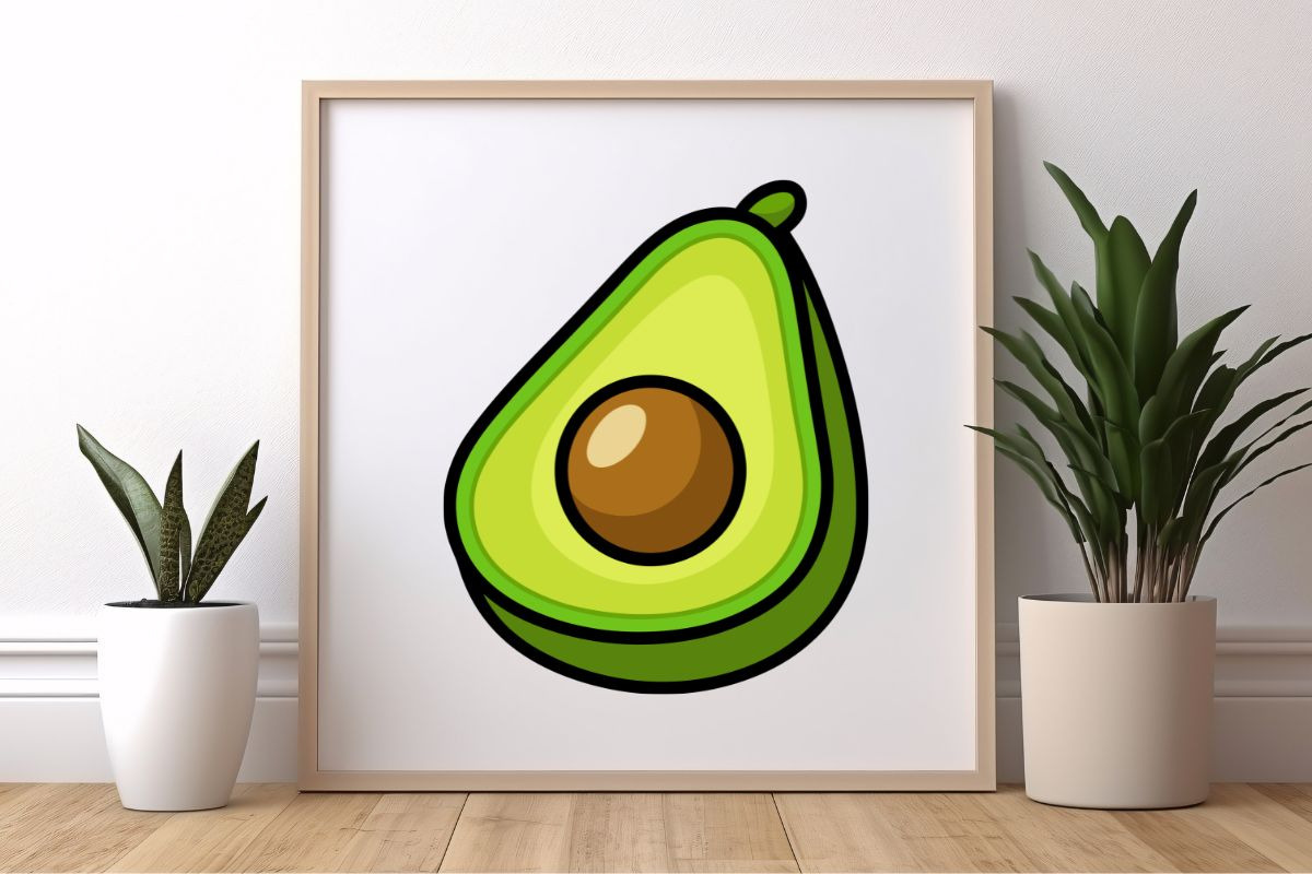 Cartoon Avocado Vector Clipart Set, a Food Illustration by newminddesign (Photo 6 of 8)