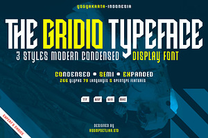 Gridio Font Display