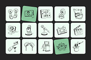 Entertainment Doodle Icon Set, an Outline Icon by Vectors Market (Thumbnail 5 of 8)