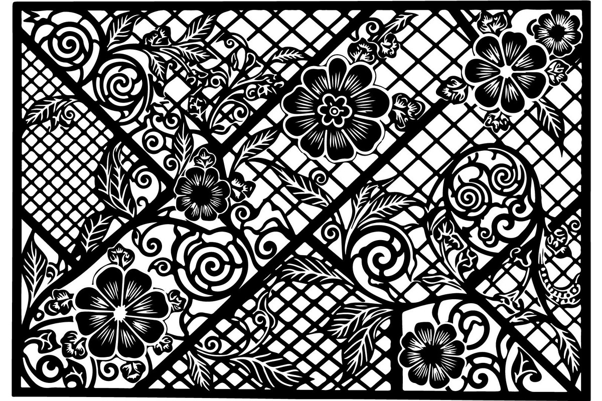 Decorative Mandala Panel Vector Set, a Decorative Illustration by Designer_Momina (Photo 6 of 21)