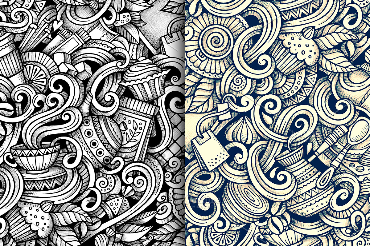 Coffee Graphics Patterns, a Pattern Graphic by BALABOLKA (Photo 4 of 6)