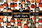 Fall Coquette Crochet Pumpkins, a Pattern Graphic by Creative Store (Thumbnail 1 of 5)