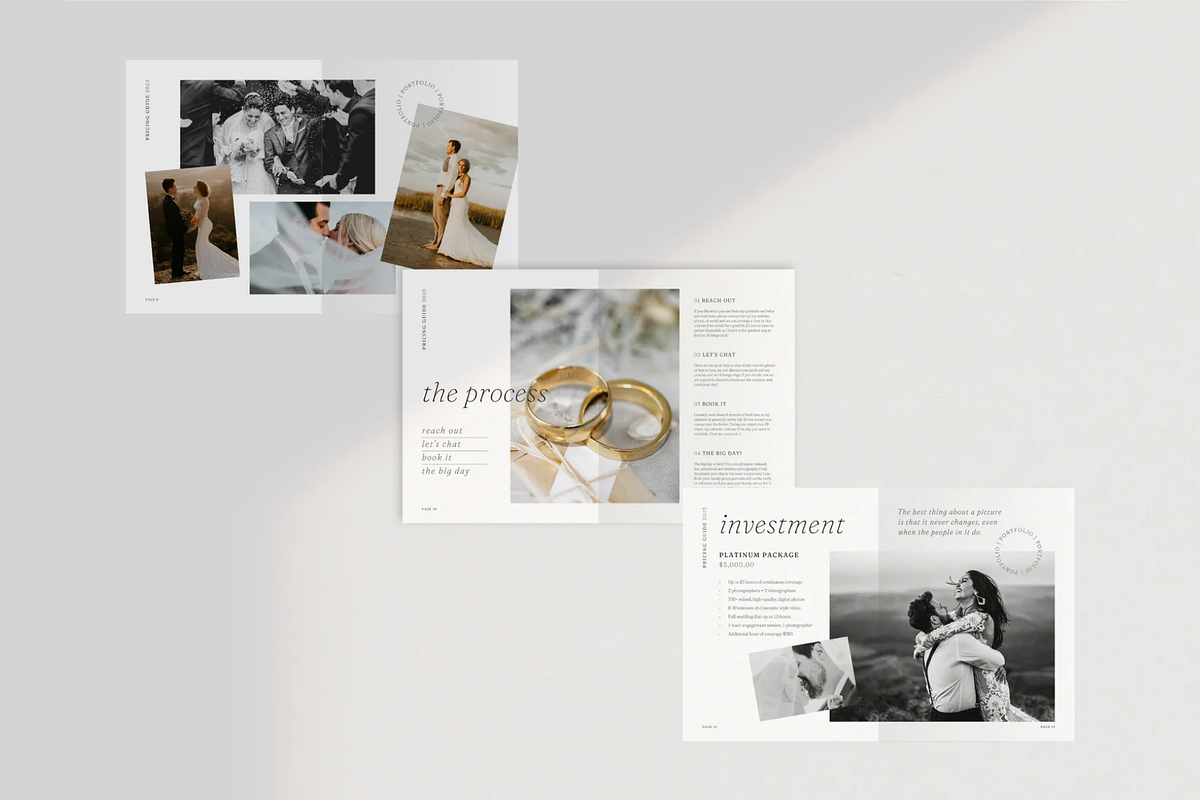 Wedding Photographer Welcome Guide, a Marketing Template by frommakertomaker (Photo 5 of 9)