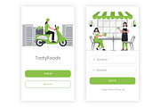 Food Delivery Adobe Illustrator App, an UI Kit Template by themelove (Thumbnail 2 of 9)