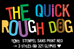 FONT | Stempel Sans Print Neo