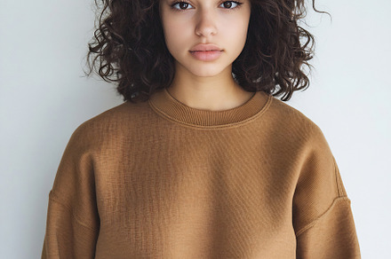 Curly-haired woman indoors, a Person Photo by Beautiful things