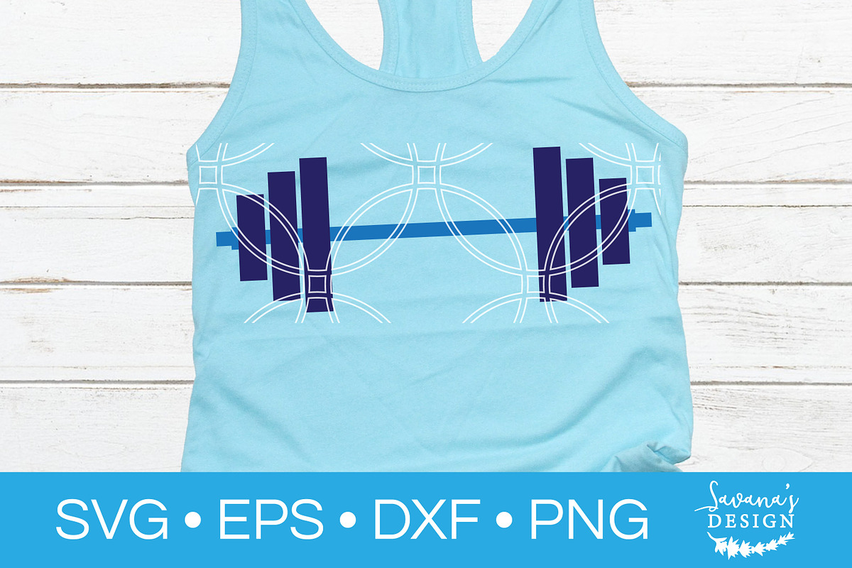 Weights SVG Barbell Dumbbell SVG, an Illustration by SavanasDesign (Photo 2 of 2)
