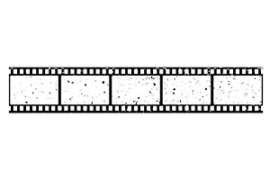 Film strip, long grunge, an Object Illustration by Things for designers