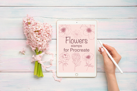 Flower Stamps for procreate