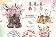 Shade of Autumn Watercolor Clipart, a Decorative Illustration by BalanceUA (Thumbnail 3 of 18)