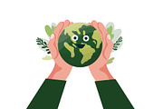 Earth day illustration vector set, an Education Illustration by foxndeer (Thumbnail 4 of 4)