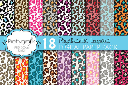 animal print digital paper preview 4