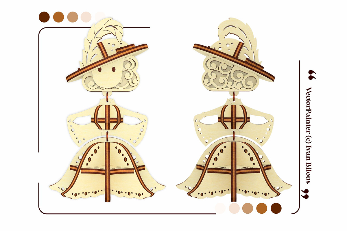 Fairy Girl Ornament - Laser Cut File, an Object Graphic by VectorPainter (Photo 12 of 16)